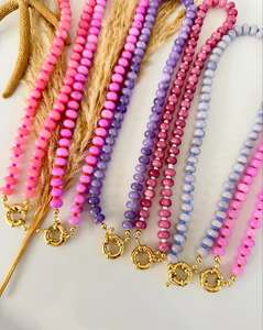 Collana girocollo con perline in pietra naturale multicolore fatta a mano, all'ingrosso, gioielli alla moda, <span class=keywords><strong>regalo</strong></span> semplice e delicato <span class=keywords><strong>per</strong></span> lei, <span class=keywords><strong>per</strong></span> la migliore amica - Product Image 1