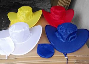 Sombrero de Pescador Plegable y Transpirable con Protección Solar para Exteriores, Estilo Vaquero, con Logotipo Personalizado, de Poliéster - Product Image 3