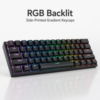 Clavier de jeu mécanique 68 touches, tri-mode, hot-swappable, RGB, sans fil 5.3, USB-C, compact, touches latérales imprimées, OEM