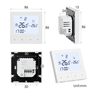 16a panel infrarrojo montado en la pared ahorro de energía hogar inteligente programable calefacción por suelo radiante termostato - Product Image 6