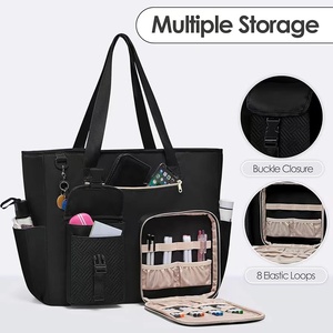 Bolsa de Mano Grande <span class=keywords><strong>para</strong></span> Portátil de Poliéster, Venta Caliente 2024, Maletín Casual <span class=keywords><strong>para</strong></span> Profesores, <span class=keywords><strong>para</strong></span> la Escuela y el Trabajo, con Compartimento <span class=keywords><strong>para</strong></span> Uso en Invierno y Primavera - Product Image 2