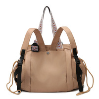 Sac à dos convertible en nylon pour femme, sac de voyage, sac à main à bandoulière à motif chevron, sac à dos de week-end 3-en-1