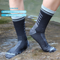Chaussettes de randonnée imperméables respirantes à séchage rapide pour sports d'hiver en plein air, grande taille, avec logo personnalisé, pour hommes et femmes