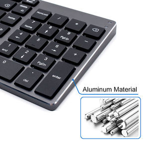 Clavier de bureau rechargeable multi-appareils personnalisé, Teclado Inalambrico, clavier espagnol sans fil, clavier Bluetooth - Product Image 4