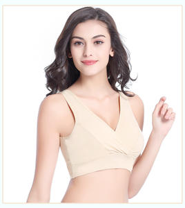 Ropa interior de mujer embarazada <span class=keywords><strong>sin</strong></span> anillos de acero, <span class=keywords><strong>Sujetador</strong></span> de <span class=keywords><strong>lactancia</strong></span> cruzado, ropa interior cómoda para <span class=keywords><strong>dormir</strong></span> <span class=keywords><strong>sin</strong></span> relleno - Product Image 4