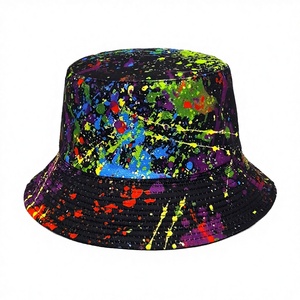 Chapeau Bob Rétro Imprimé Personnages Européens et Américains, Réversible, Style Pêcheur, Protection Solaire Printemps/Été, Homme/Femme - Product Image 3