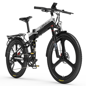 จักรยานพับได้ Lankeleisi XT750 Sport 250W 9 สปีด จักรยานเสือภูเขาไฟฟ้าแบบเต็มระบบกันสะเทือน E-MTB ขนาด 26 นิ้ว XT750 E-Bike XT750 - Product Image 5