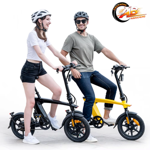 Vélo électrique pliable à moyeu avant en alliage d'aluminium, sans balais, 250W, assistance au pédalage 3 vitesses, autonomie 60km, batterie lithium, freins à disque, pour la ville - Product Image 1