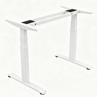Nouveau cadre de bureau électrique ergonomique à double moteur, 3 sections, réglable en hauteur, charge maximale 100 kg, pour ordinateur