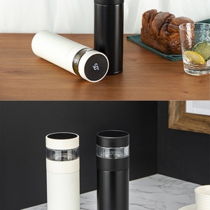 Yinuo Factory Direct Smart LED 316 Stainless Steel 400ml <b>Double</b> <b>Wall</b> Glass Cup Temperature Display Reminding 24-36 Hours Thermal - Product Image 5