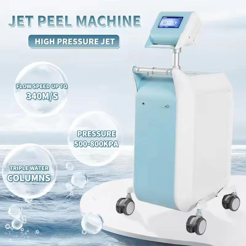 2024 tendance chaude sans douleur réduction des rides eau hydratante soins de la peau rajeunissement eau oxygène Jet Peel Machine