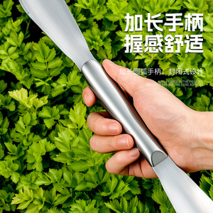 โยแคน พลั่วทำสวนสองหัว สแตนเลส 430 สำหรับปลูกและขุดดิน - Product Image 3