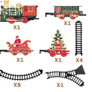 <span class=keywords><strong>Noël</strong></span> modèle <span class=keywords><strong>Train</strong></span> ensembles <span class=keywords><strong>électrique</strong></span> garçon <span class=keywords><strong>petit</strong></span> assemblage bricolage jouet fille son lumière enfants <span class=keywords><strong>Train</strong></span> modèle avec Rail - Product Image 2