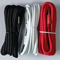 Câble USB Type-C en paracorde pour souris et clavier, cordon souple et blindé pour PC de jeu et ordinateur portable, 1,8 m