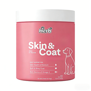 Golosinas Masticables Suaves para Perros con Alto Contenido de Proteínas para la Salud de la Piel y el Pelaje con Ácidos Grasos Omega para el Apoyo Inmunológico, Golosinas Suaves Omega - Product Image 1
