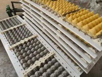 Machine de fabrication de moules pour barquettes/cartons à œufs en pâte à papier recyclé, modèle HK, en aluminium/cuivre/plastique, certifiée qualité, procédé CNC