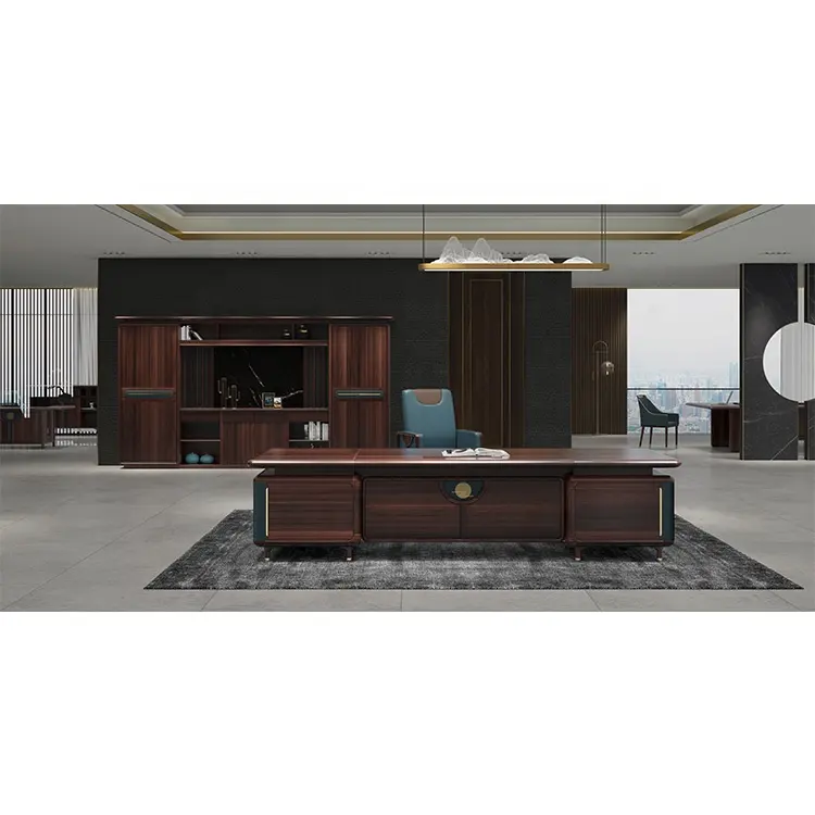 Mesa escritório escritório escritório, mesa de trabalho luxuosa de madeira escritório com gaveta escritórios de escritório