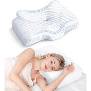 OEM Private Label OrtoMed Orthopedic Cervical <b>Memory</b> <b>Foam</b> Pillow 2 In 1 Ergonomic Sleeping Support Pillow - Product Image 1