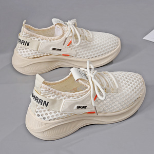 New Hollow Breathable Women's Shoes, Non-slip Soft Sole Casual Sneakers, Fashion Lightweight Summer Running Shoes - Product Image 4