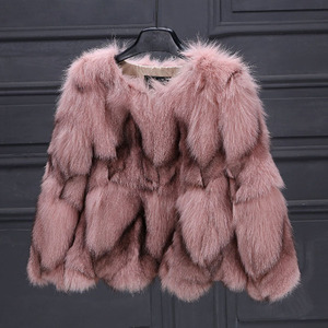 Abrigo de piel Real personalizado para mujer, moda de invierno, piel de zorro, vientre y piernas, abrigo de piel - Product Image 6