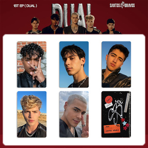   SANTOS BRAVOS - Juego de 5 Tarjetas Fotográficas de Lujo, Versión DUAL EP, Drew Alejandro, Gabi Kaue, Kenneth, Tarjetas <span class=keywords><strong>Lomo</strong></span>, Colección para Fans - Product Image 4