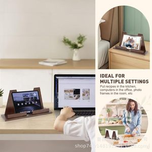 Wooden Record Rack For <b>Desktop</b> Organization Cd Rack Multipurpose Storage <b>Shelf</b> - Product Image 3