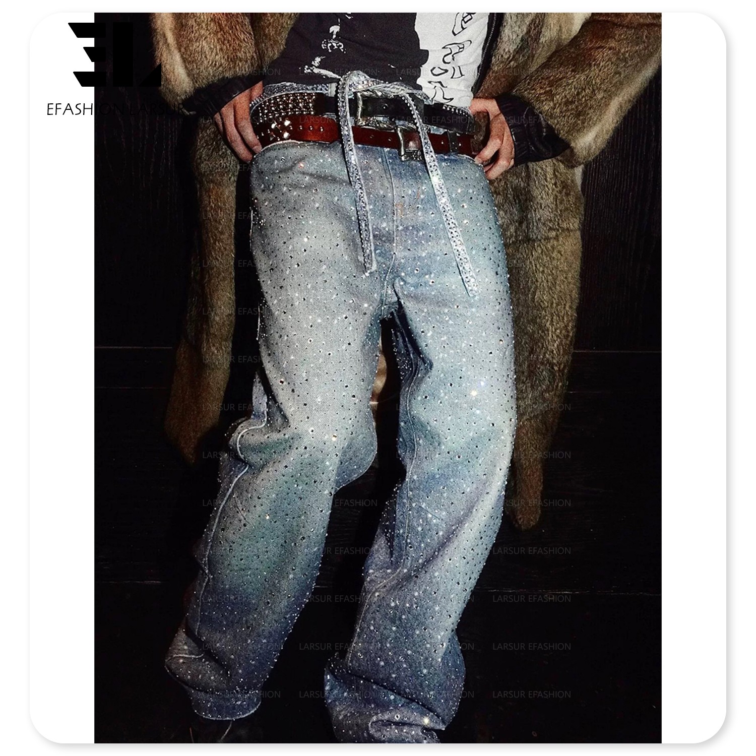 SUPPLIER 真新しく Studs Cross Denim