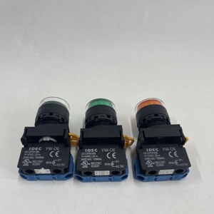 ปุ่มกด IDEC YW1B-M2E11W สีขาว ขนาด 22 มม. แบบกดติดปล่อยดับ ตัวโลหะ มีไฟส่องสว่าง - Product Image 2