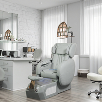 Fauteuil de manucure et pédicure de luxe moderne certifié CE, sans tuyauterie, pour salon de beauté et spa