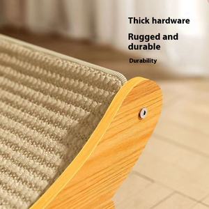 Tablero de rascado para gatos de Sisal, duradero, sin derramamiento, protección para sofá, cama para gatos, almohadilla de rascado integrada, resistente a los arañazos Vertical - Product Image 6