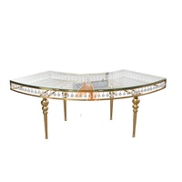 Table de banquet circulaire à double niveau en acier inoxydable de qualité industrielle, style ethnique, pour 10 personnes, nécessite l'assemblage