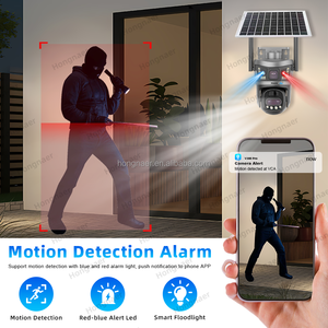 Hongnaer 9mp Draadloze Zonne-Energie 10x Zoom 3 Lens Surveil Cctv Ptz Camera V380 Pro Outdoor Security 4G Sim Kaart Zonne-Energie Camera - Product Image 3