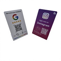 Support de table NFC en PVC |   Cartes NFC imprimées pour avis Google sans contact, support de table pour avis Google sur la cafétéria