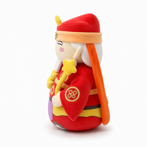 Peluche Personalizzato del Dio Cinese della Ricchezza, Giocattolo Morbido Imbottito del Personaggio della Fortuna, OEM ODM per Regalo Festivo e Souvenir Promozionale - Product Image 4