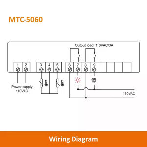 Termostato <span class=keywords><strong>Digital</strong></span> inteligente de 220V, 50/60HZ, controlador de temperatura de habitación fría para coche, Hotel, frío, plástico nuevo - Product Image 6