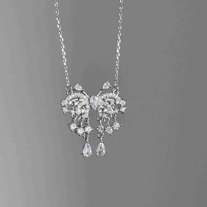 Collar de Perlas Estrelladas en Capas de Plata de Ley S925 para Mujer, Cadena de Clavícula Elegante y Lujosa, Brillante y Exclusivo - Product Image 2