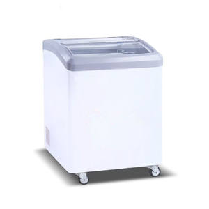 <span class=keywords><strong>Congélateur</strong></span> coffre miniature à température unique Pusen pour la crème glacée, petit <span class=keywords><strong>congélateur</strong></span>, vitrine de supermarché, réfrigérateur avec porte coulissante en verre - Product Image 3