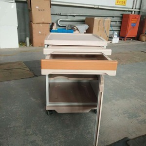 Table de chevet multifonctionnelle pour hôpital, 2 portes, plateau en plastique ABS, avec roulettes, pour usage médical et domestique - Product Image 3