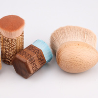 Pinceaux de maquillage en bambou et bois WeWood du Vietnam, avec logo personnalisé, pour le visage, la poudre, le fond de teint, le blush
