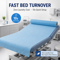 Draps de lit médicaux jetables pour spa et hôpital, tissu PP+PE, certifiés CE, 80x180cm ou taille personnalisée