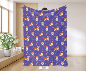 ผ้าห่มขนแกะพิมพ์ลายพิมพ์ซับลิเมชันผ้าสักหลาดพิมพ์ข้อความรูปสัตว์สุนัขตามสั่งได้ตามต้องการ - Product Image 3