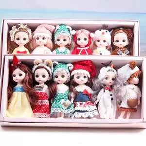 Plastic Doll Set Girls Fashion Cute Make-up Toy Beauty Doll Gifts Set Wholesale Fashion Girl Mini Girls Doll