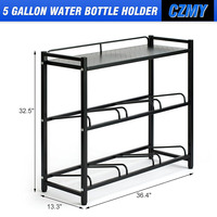 Mingtang porte-bouteille d'eau de 5 gallons, support d'étagère de stockage de support de bouteille d'eau en métal.