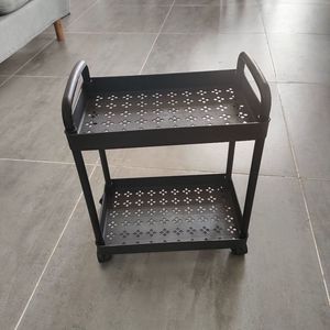 Plastic <b>Storage</b> <b>Cart</b> 3 Tier Mobile Trolley With Wheels For Home Office Bedroom Kitchen Bathroom Organization - Product Image 3