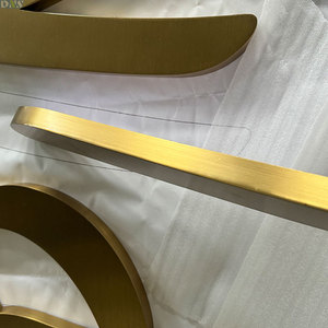 金色亚克力字母标牌 金属标志 不锈钢镜面装饰电子标牌 适用于公司店面标牌 - Product Image 6