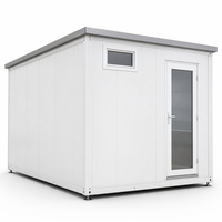 Module de salle de bain mobile préfabriqué avec porte vitrée pour bloc sanitaire