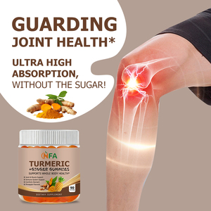 OEM ODM Turmeric Ginger Gummies with Turmeric Extract Ginger Extract Support Immune Comforts Stomach Antioxidant Liver Joint - Product Image 4