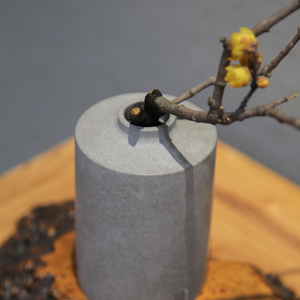 Vaso in <span class=keywords><strong>Cemento</strong></span> Bianco Minimalista Nordico, Materiale Ecologico, Texture Opaca, Vaso da Tavolo, Decorazione Moderna per Soggiorno - Product Image 6