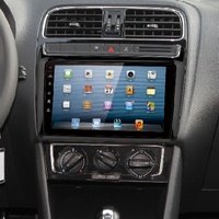 TK-YB Promotion : Cadre d'autoradio Android 9 pouces en plastique ABS pour VW POLO 2012, compatible avec le lecteur multimédia de tableau de bord