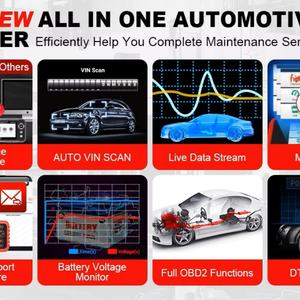 Lecteur de code OBD2 LAUNCH CRP123X V2.0 de 5 pouces avec 7 fonctions de réinitialisation, scanner de diagnostic automobile avec mise à jour gratuite à vie - Product Image 3
